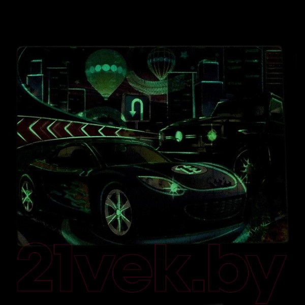 Изображение товара Пазл Puzzle Time Светящийся Крутые тачки / 4659852 (88эл)