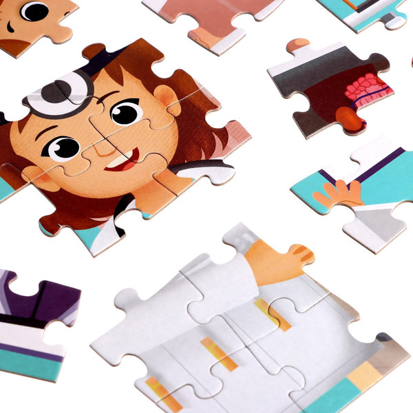Изображение товара Пазл Puzzle Time С фонариком Кабинет врача / 7149464 (63эл)
