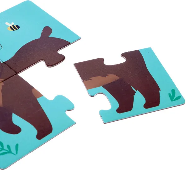 Изображение товара Развивающая игра Puzzle Time Кто живёт в лесу? 4 в 1 / 5863202