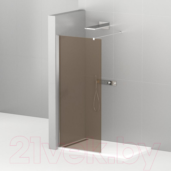 Изображение товара Душевая стенка Cezares LIBERTA-L-1-110-120-BR-Cr