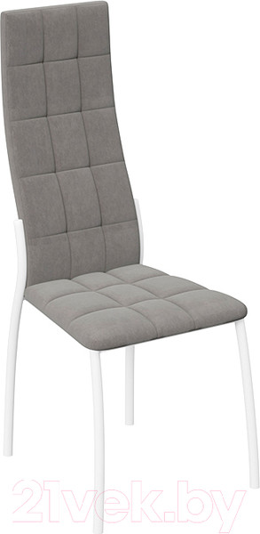 Изображение товара Стул ТриЯ Кредо (белый муар/микровелюр боска 24 серый)