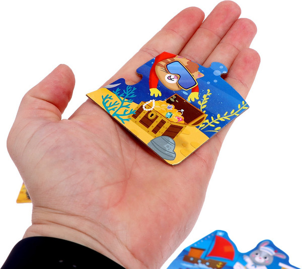 Изображение товара Развивающая игра Puzzle Time Транспорт 4 в 1 / 7403718