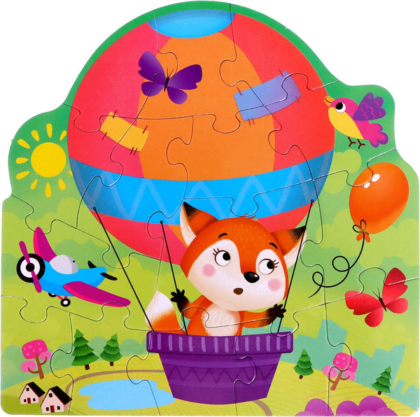 Изображение товара Развивающая игра Puzzle Time Транспорт 4 в 1 / 7403718