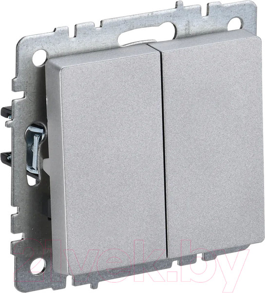 Изображение товара Выключатель IEK Brite BR-V22-0-10-K47 (алюминий)