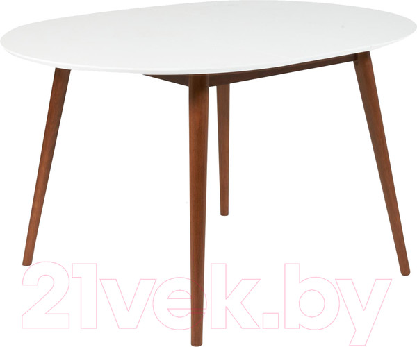 Изображение товара Обеденный стол Tetchair Боско круглый раскладной (белый/коричневый)