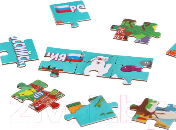Изображение товара Пазл Puzzle Time В елочном шаре Моя Россия / 4923773 (54эл)