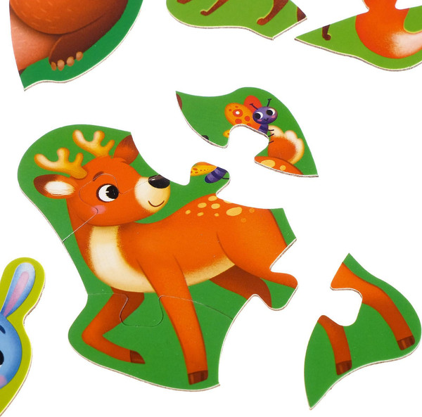 Изображение товара Развивающая игра Puzzle Time Макси-пазлы Лесные жители / 5378740