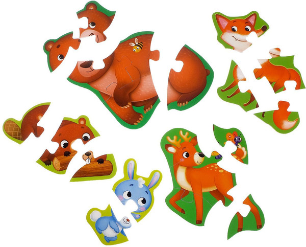 Изображение товара Развивающая игра Puzzle Time Макси-пазлы Лесные жители / 5378740