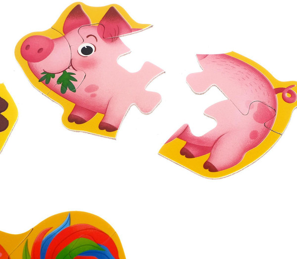 Изображение товара Развивающая игра Puzzle Time Макси-пазлы Наша ферма / 5378743 (20эл)