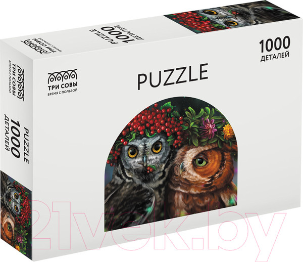 Изображение товара Пазл Три совы Совы / ПК1000_48366 (1000эл)