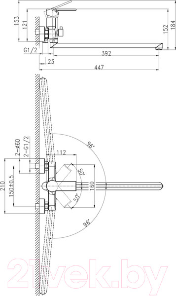 Изображение товара Смеситель Cersanit Brasko 64092