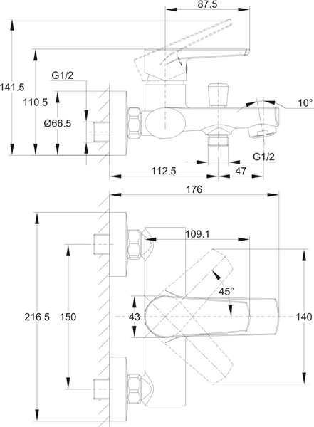 Изображение товара Смеситель Cersanit Moduo 64097