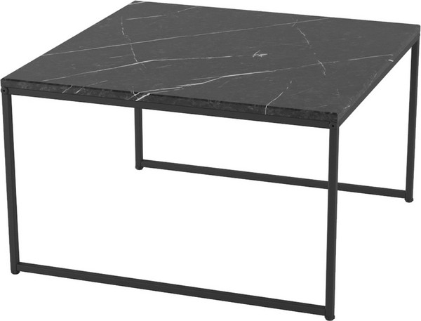 Изображение товара Журнальный столик Мебелик Овер (черный мрамор/черный)