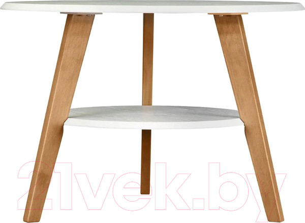 Изображение товара Журнальный столик Мебелик BeautyStyle 17 (белый/бук)