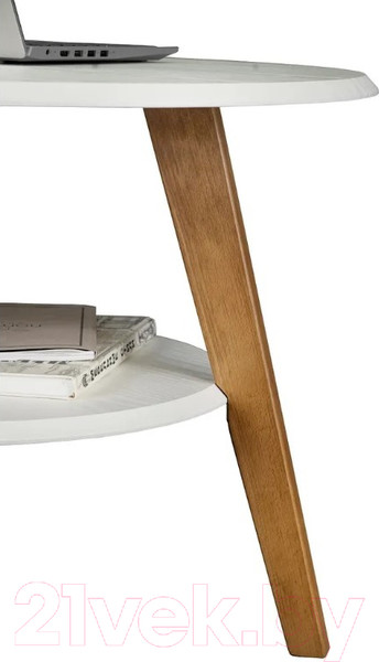 Изображение товара Журнальный столик Мебелик BeautyStyle 17 (белый/бук)