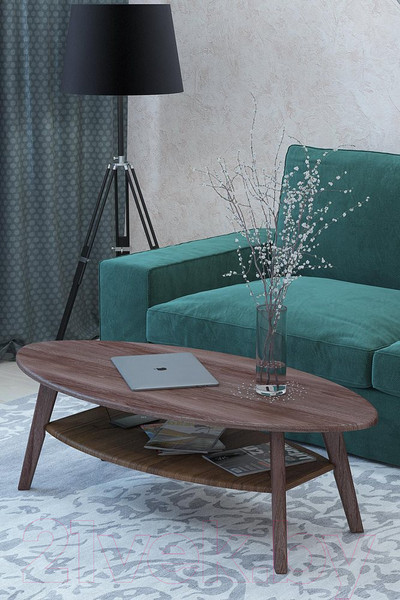 Изображение товара Журнальный столик Мебелик Серфинг (грецкий орех/акация)