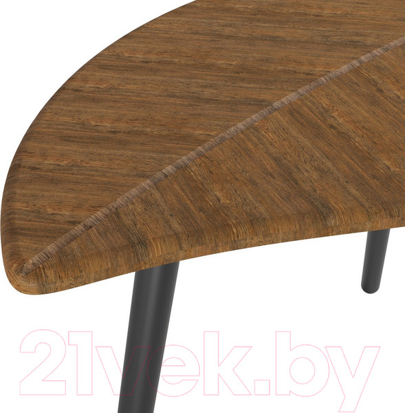 Изображение товара Журнальный столик Мебелик Берли (дуб американский/черный)