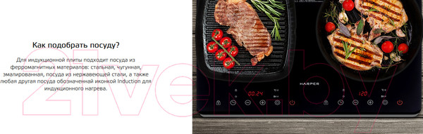 Изображение товара Электрическая настольная плита Harper HIC-201