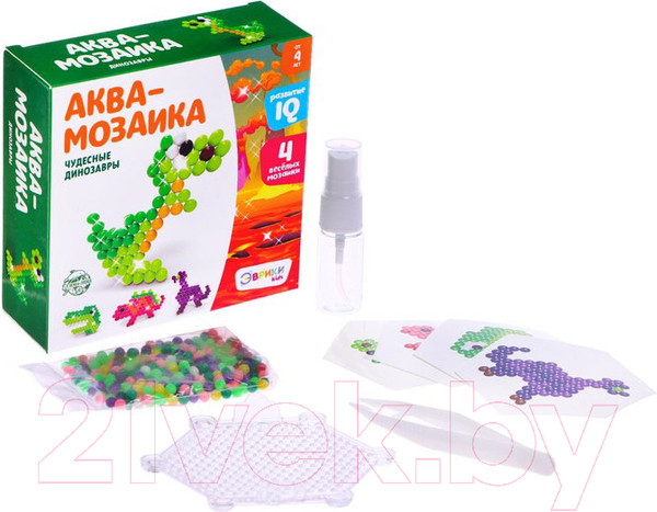 Изображение товара Развивающая игра Эврики Динозавры. Аквамозаика для детей / 2933733