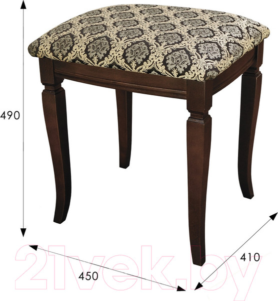 Изображение товара Банкетка Мебелик Васко В 106Н (орех/маркус венге)