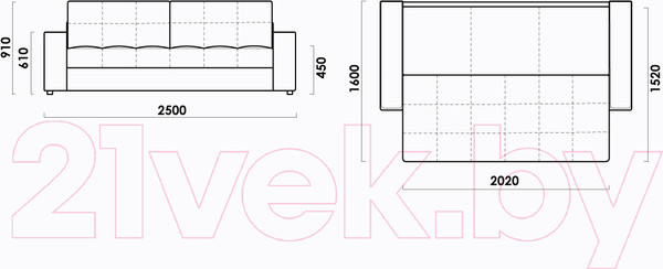 Изображение товара Диван Rivalli Сиэтл (Verona Steel)