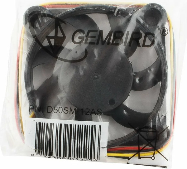 Изображение товара Вентилятор для корпуса Gembird D50SM-12AS