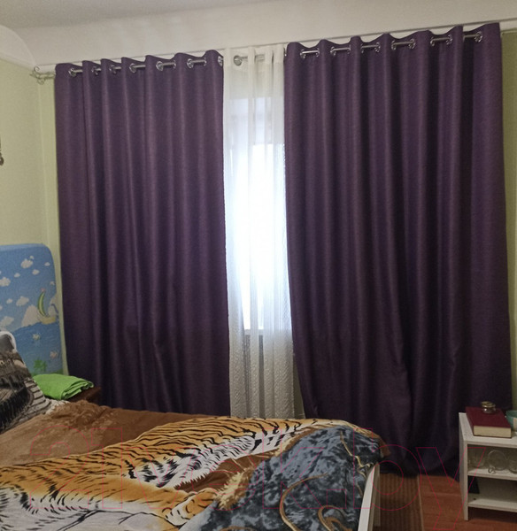 Изображение товара Комплект штор Модный текстиль 01L / 112MT222611 (260x180, 2шт, фиолетовый)
