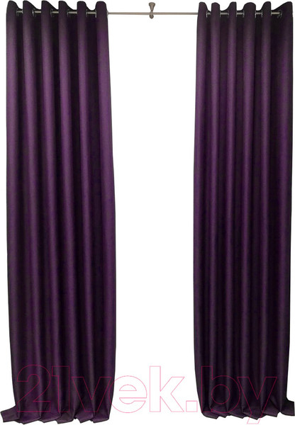 Изображение товара Комплект штор Модный текстиль 03L / 112MT222611 (260x210, 2шт, фиолетовый)