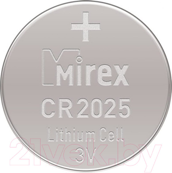 Изображение товара Комплект батареек Mirex CR2025 / 23702-CR2025-E2 (2шт)