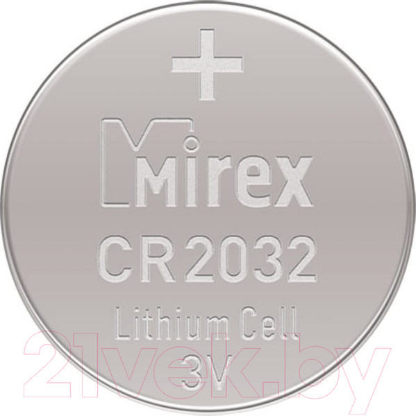 Изображение товара Комплект батареек Mirex CR2032 / 23702-CR2032-E2 (2шт)
