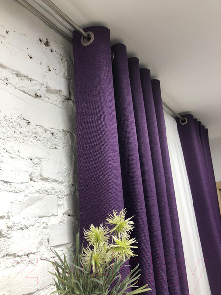 Изображение товара Штора Модный текстиль 03L1 / 112MT222611 (260x150, фиолетовый)