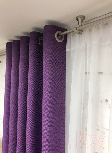 Изображение товара Штора Модный текстиль 06L1 / 112MT222611 (260x150, фиолетовый)
