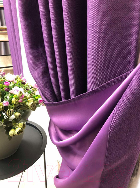 Изображение товара Штора Модный текстиль 06L1 / 112MT222611 (260x150, фиолетовый)