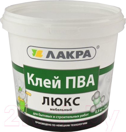 Изображение товара Клей Лакра ПВА Люкс мебельный (0.9кг)