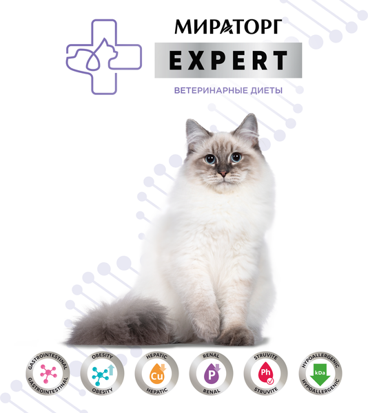 Изображение товара Влажный ветеринарный корм для кошек Мираторг Expert Struvite / 1010024067 (80г)