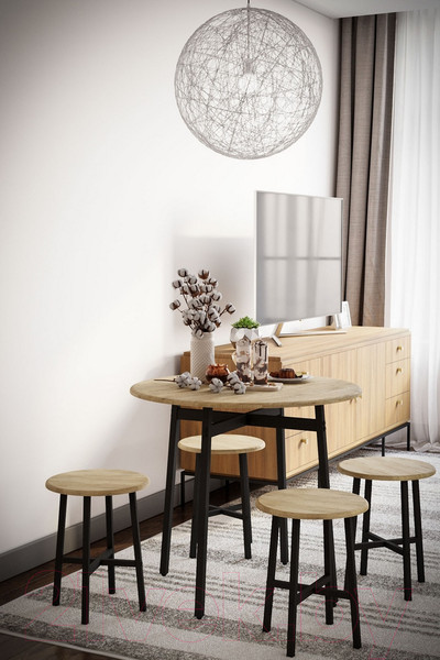 Изображение товара Обеденный стол Мебелик Медисон (дуб сонома)