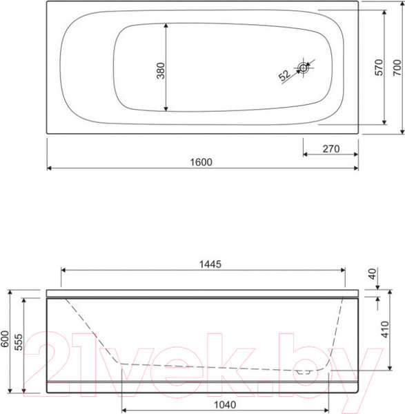 Изображение товара Экран для ванны Cezares EMP-160-SCR-W37
