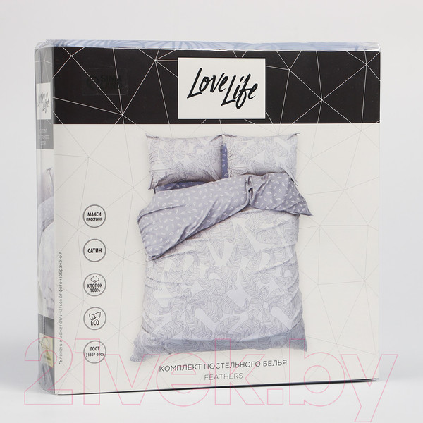 Изображение товара Комплект постельного белья Love Life Feathers / 9305082