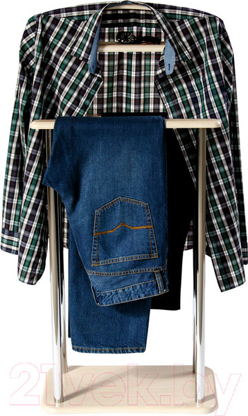 Изображение товара Стойка для одежды Мебелик Костюмная Элдридж (дуб беленый)