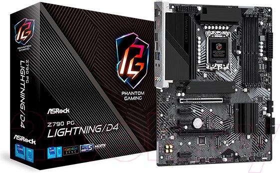 Изображение товара Материнская плата AsRock Z790 PG Lightning/D4
