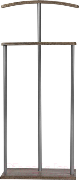 Изображение товара Стойка для одежды Мебелик Костюмная Дэви 1 (металлик/дуб крымский состаренный)