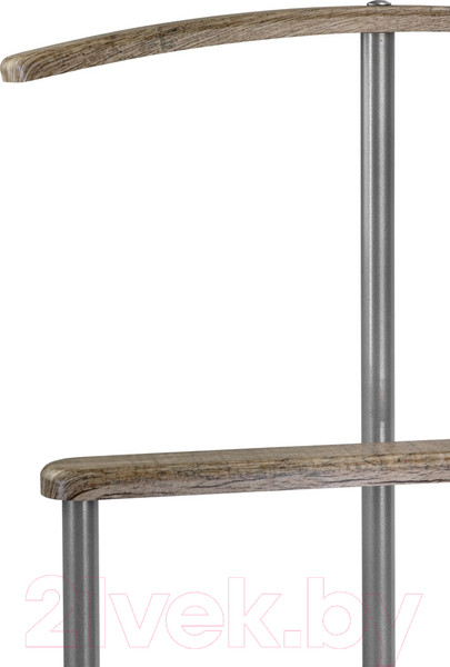 Изображение товара Стойка для одежды Мебелик Костюмная Дэви 1 (металлик/дуб крымский состаренный)