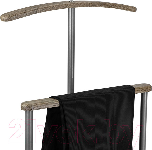 Изображение товара Стойка для одежды Мебелик Костюмная Дэви 1 (металлик/дуб крымский состаренный)