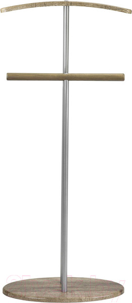 Изображение товара Стойка для одежды Мебелик Костюмная Дэви 2 (металлик/дуб крымский состаренный)