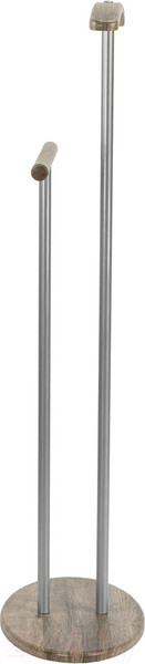 Изображение товара Стойка для одежды Мебелик Костюмная Дэви 2 (металлик/дуб крымский состаренный)