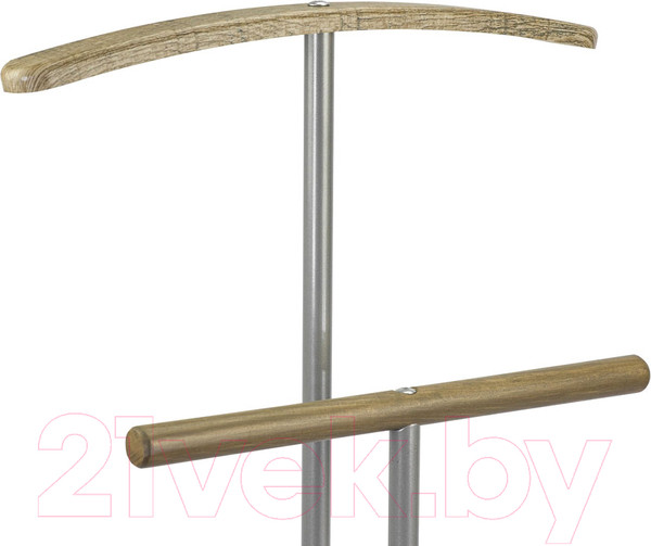 Изображение товара Стойка для одежды Мебелик Костюмная Дэви 2 (металлик/дуб крымский состаренный)