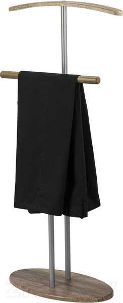 Изображение товара Стойка для одежды Мебелик Костюмная Дэви 2 (металлик/дуб крымский состаренный)