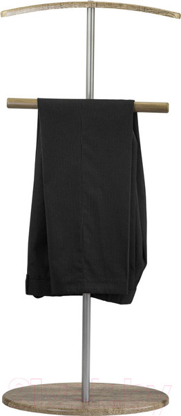 Изображение товара Стойка для одежды Мебелик Костюмная Дэви 2 (металлик/дуб крымский состаренный)