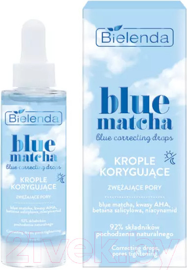 Изображение товара Сыворотка для лица Bielenda Blue Matcha Корректирующая сужающая поры (30мл)