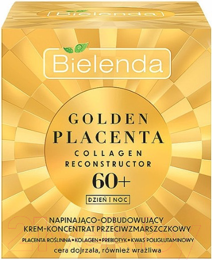 Изображение товара Крем для лица Bielenda Golden Placenta Подтягивающий и восстан. против морщин 60+ (50мл)